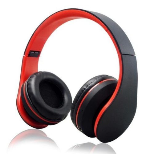 WPOWER K-818 Bluetooth, MP3, sztereó headset, piros