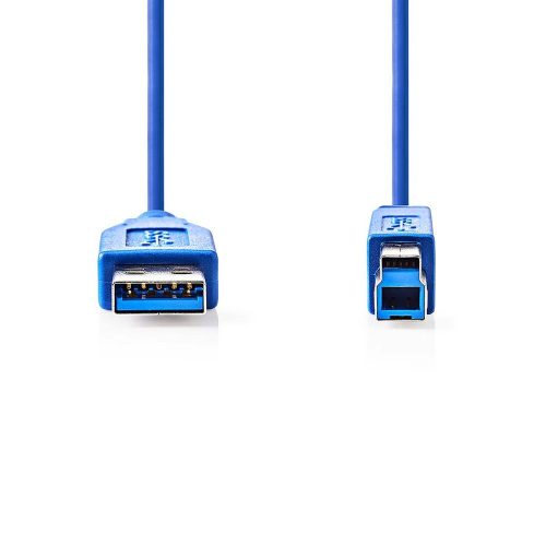 Nedis USB3.2 Gen1 nyomtató kábel 2.0m, kék