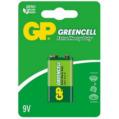 GP Greencell 9V cink-klorid elem 1db/cs
