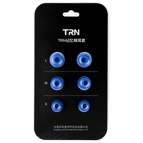 TRN memóriahabos füldugó fülhallgatókhoz, kék