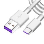 USB - Type-C kábel 5A, 2.0m, fehér