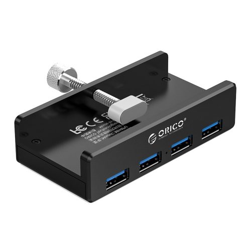 Orico MH4PU USB3.0 4 portos HUB alumínium, fekete