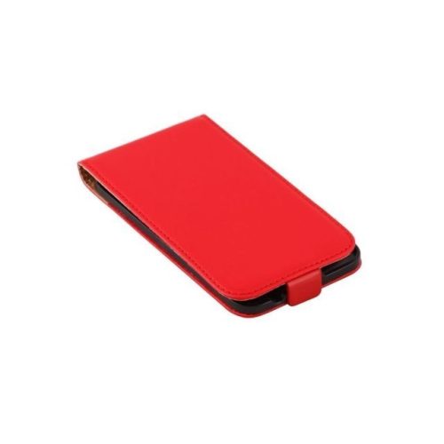 Samsung Galaxy S5 valódi bőr telefontok, piros (3468)