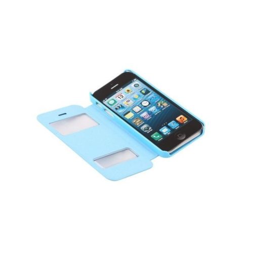 Apple iPhone 5S műbőr telefontok, kék